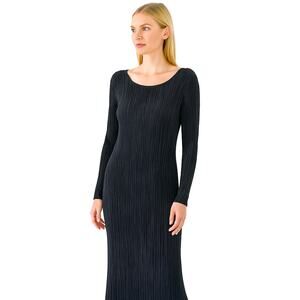 Boohoo NWT Dress Women's Size 18 Black Slinky Maxi Length Form Fitting Sexy Gala